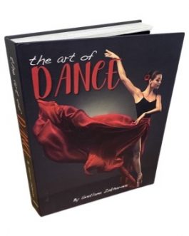 Caixa livro ilustrado: The art of Dance, fundo preto