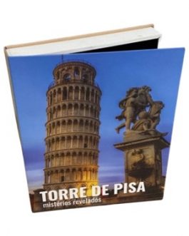 Caixa Livro com ilustração da Torre de Pisa, mistérios revelados