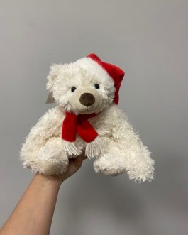 URSO BRANCO NATALINO 21 cm